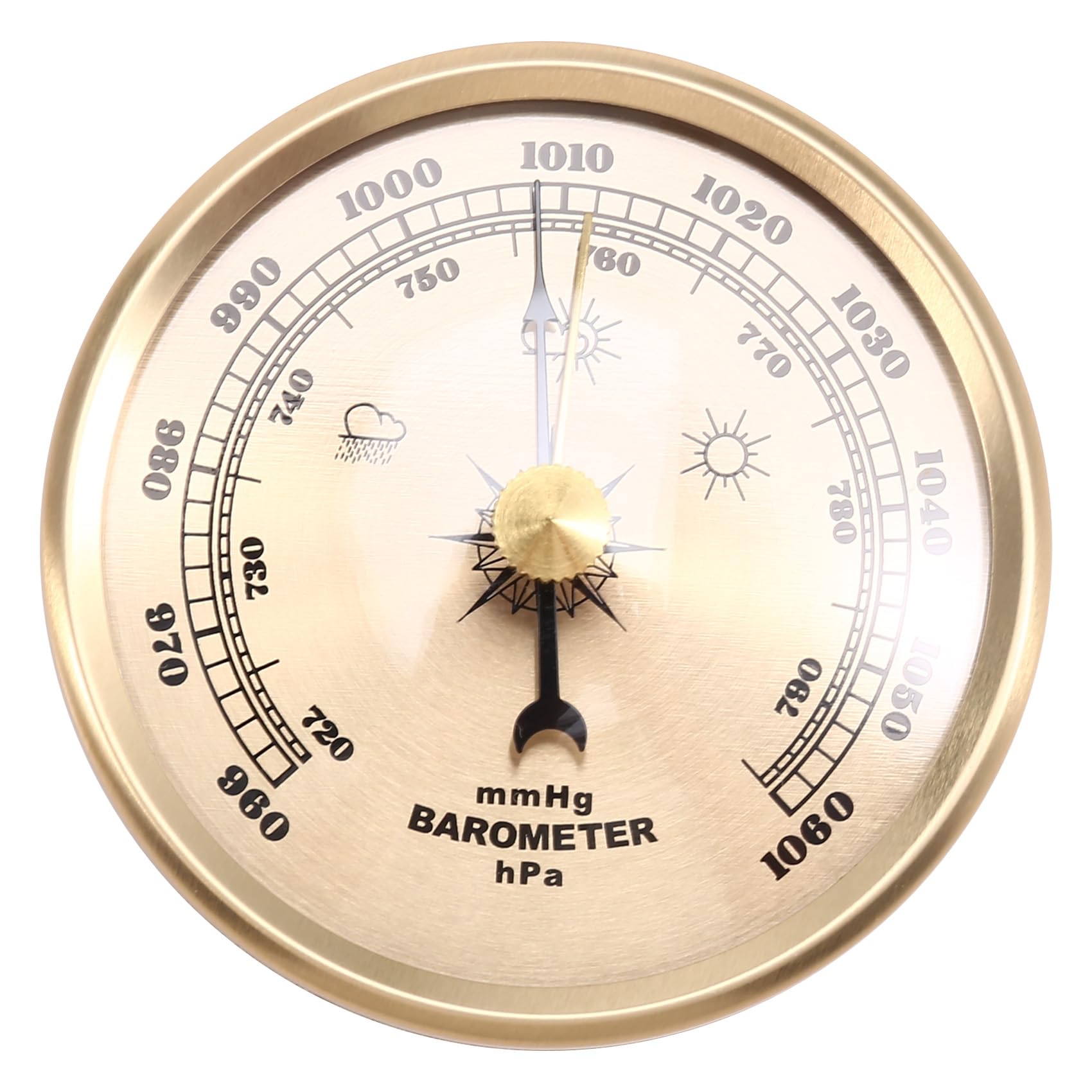 rirue 70mm Atmospheric Home Barometer Weather Forecasting Instrument Aneroid Barometer Gas Pressure Gauge