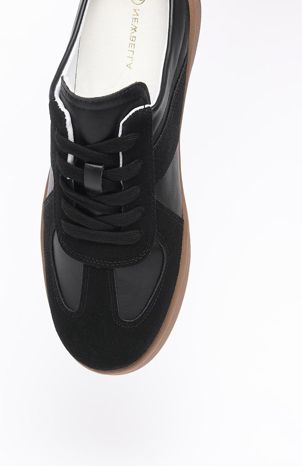 NEWBELLA Women's Lace-Up Mule Sneakers Fashionable Backless Sneakers for Women - Image 3