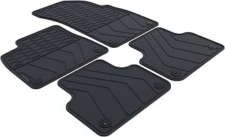 Rubber mats suitable for Audi Q7 4M 2015-2025 Design: 5-seater | With fastening system on the rear mats