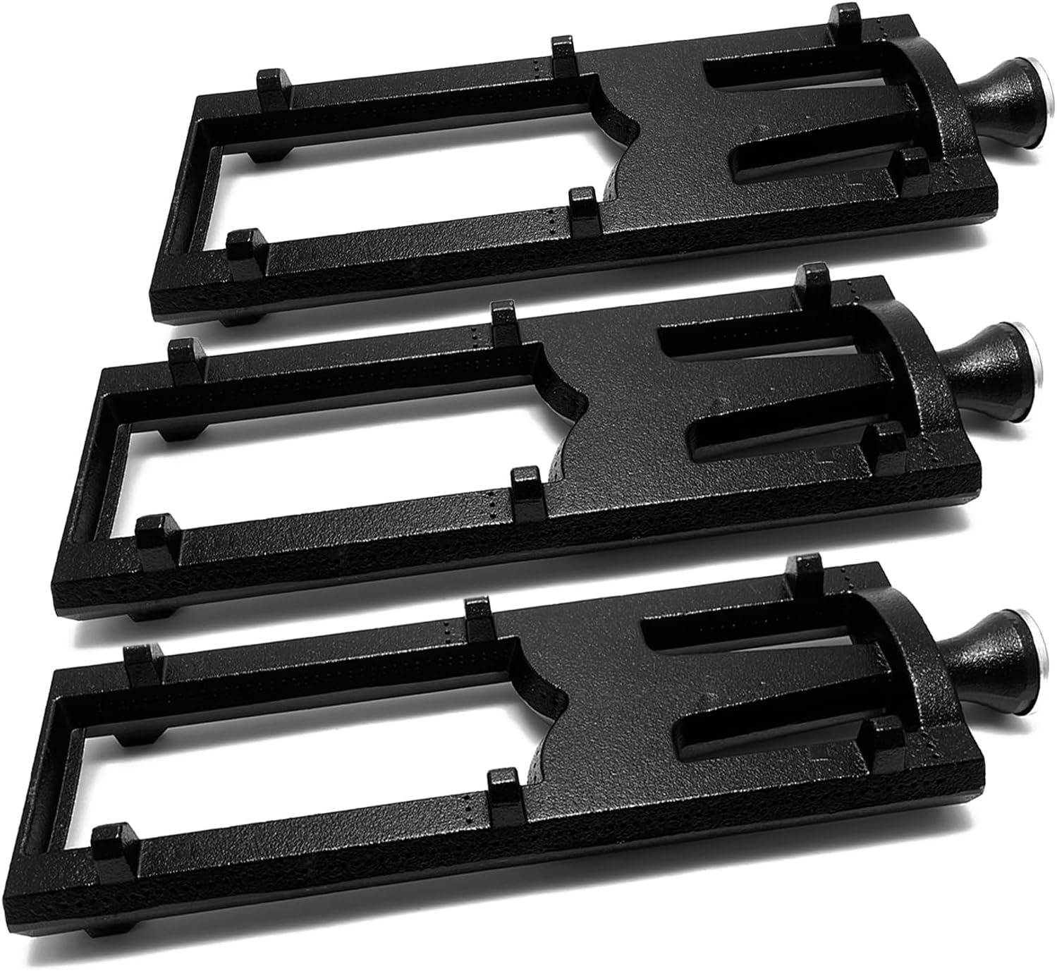 16" Cast Iron Burner Replacement Parts for DCS 27" 42" 54" Series 27ABQ, 27ABQR, 27BQ, 27BRQ; LDR36, LDR42, LDR54, Lynx 27" 30" 36" 48" CS30 L27 L30 L36, LBQ36, LBQ48 LIJ30, LIJ36 Gas Grill