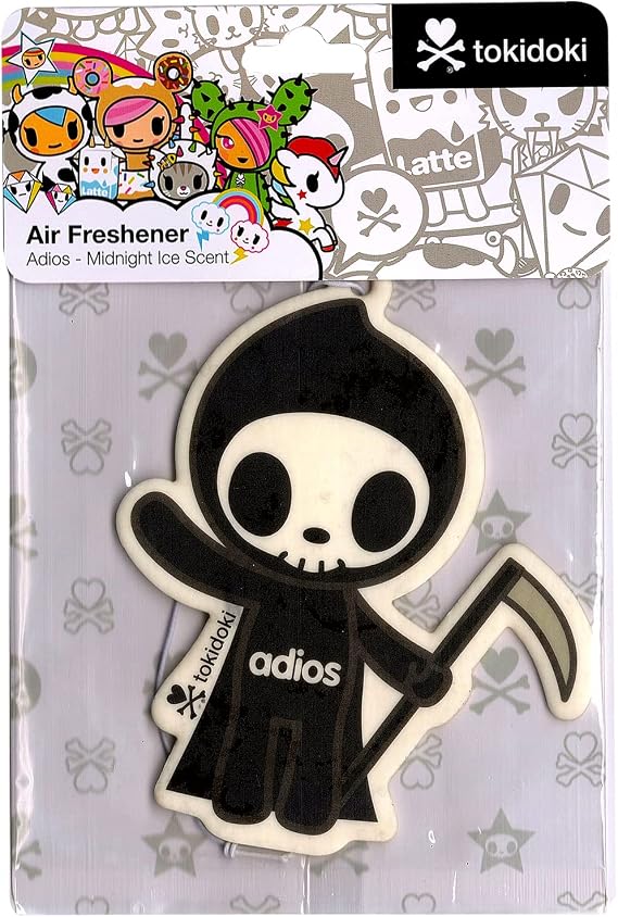 Tokidoki Air Freshener - Adios - Midnight Ice Scent, Black
