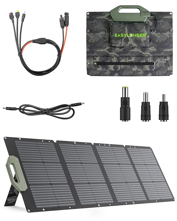 EASYLONGER 110W Foldable Solar Panel, ESP110 Portable Solar Charger by EASYLONGER - Used condition - US$168.71
