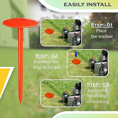 Miniatura 7 de Marcador de tanque séptico - 3.5 x 7 pulgadas - Marcadores de línea de propiedad adecuados para proteger tu tanque séptico y el límite de propiedad