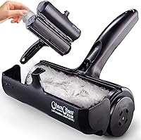 Vista 1 de Chom Chom Roller Removedor de pelo de mascotas y rodillo de pelusa reutilizable - Removedor de pelo de gatos y perros ChomChom negro para muebles
