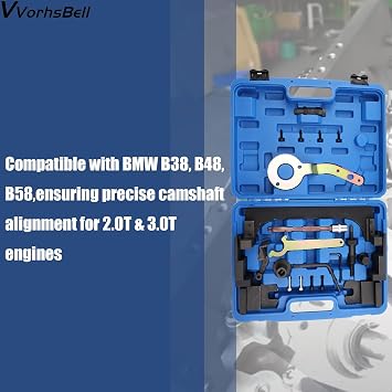 Timing Tool Kit Compatible with BMW B38, B48, B58 Camshaft Locking Tool Set 3 Series 5 Series 2.0T Engine Repair Tools Crankshaft Pin & Sprocket Removal Tool