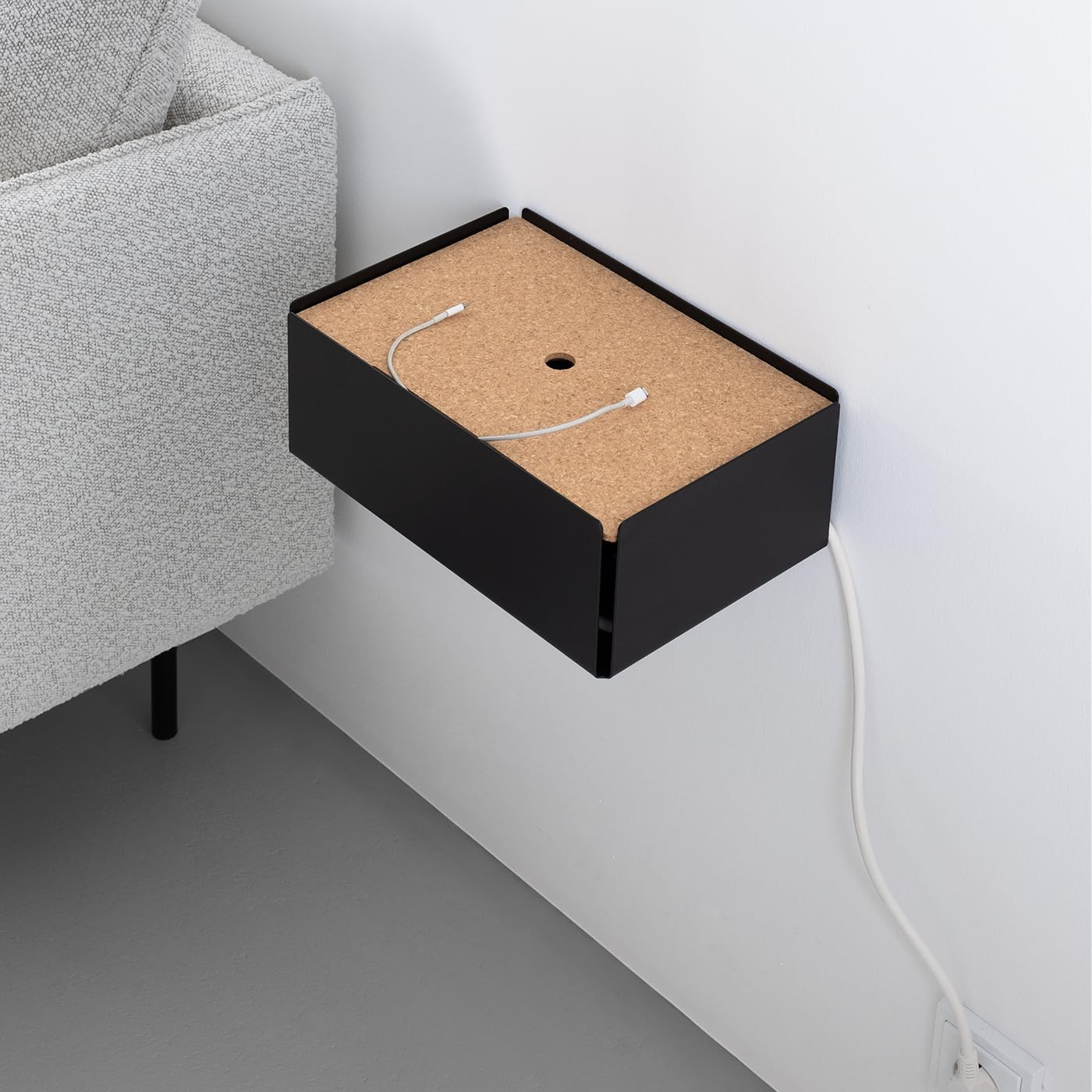 Charge-Box Design Ladestation, weiß/Marble