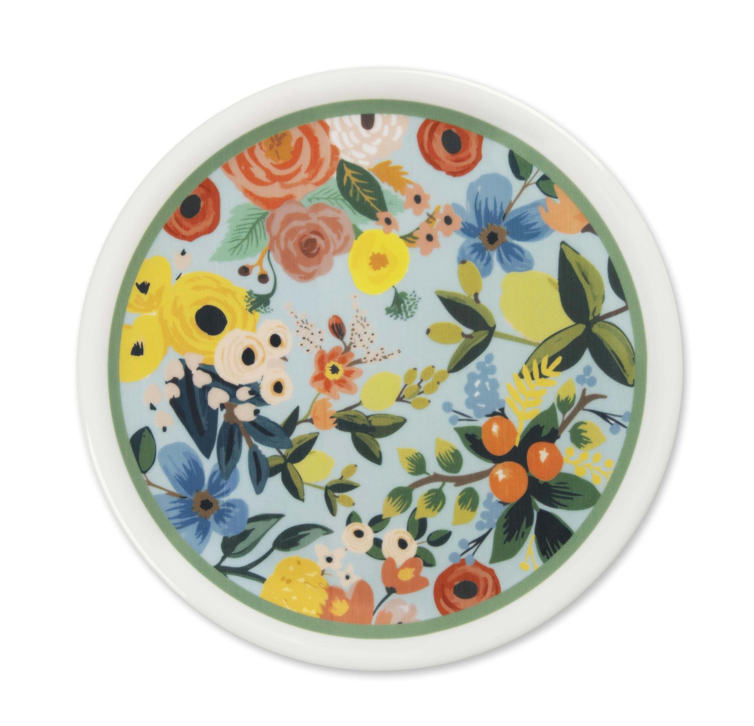 Excelsa Fiori Frida Zestaw 6 porcelanowych talerzy do pizzy, dekoracja kwiatowa, 30,5 cm