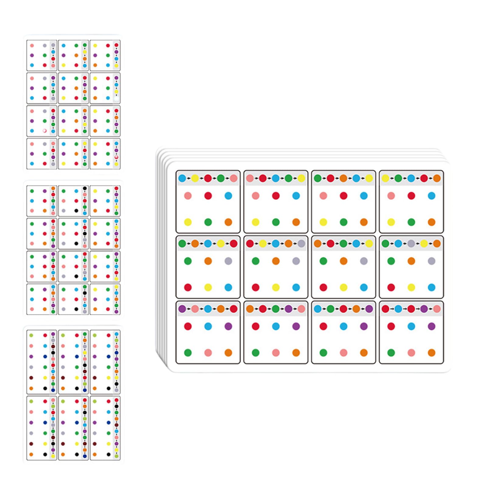 Kalttoy 6 Pcs Connection Card Visual Tracking Exercise Cards For Childrens Cognitive Development Motor Skills Training Tool Kid Visual Tracking Cards Concentration Educational Toy