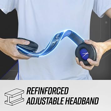 Premier Accessory Group Gaming Headset for Xbox One Surround Sound Altec Lansing Game Headphones Noise Cancelling Mic AL6000, Xbox Green Playstation Blue RGB Black