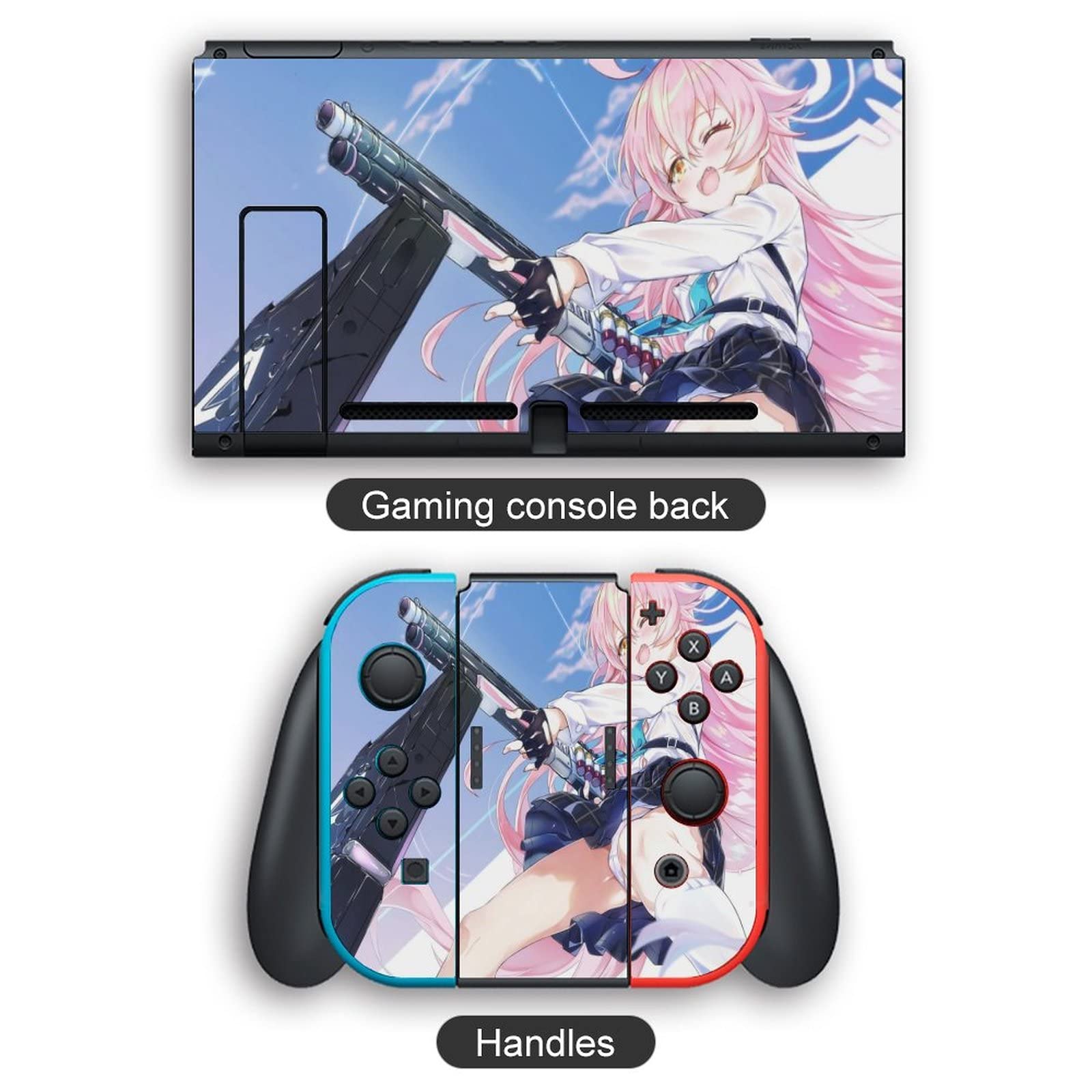 Amazon.co.jp: Switch/Switch Lite専用 スキンシール アニメ柄 ブルー
