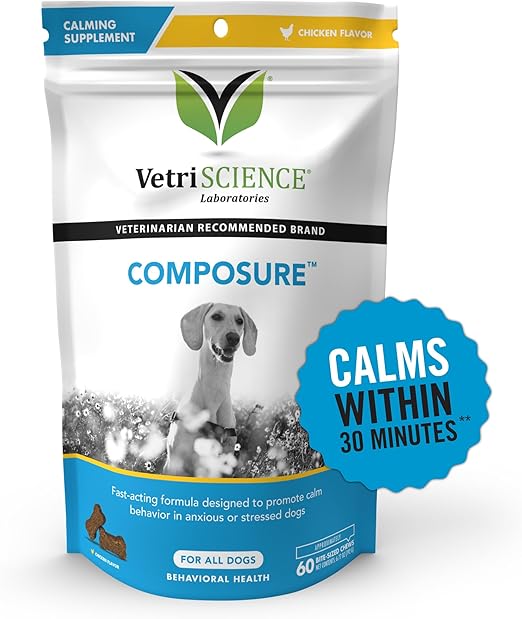 VetriScience Composure Calming Chews for Dogs Clinically