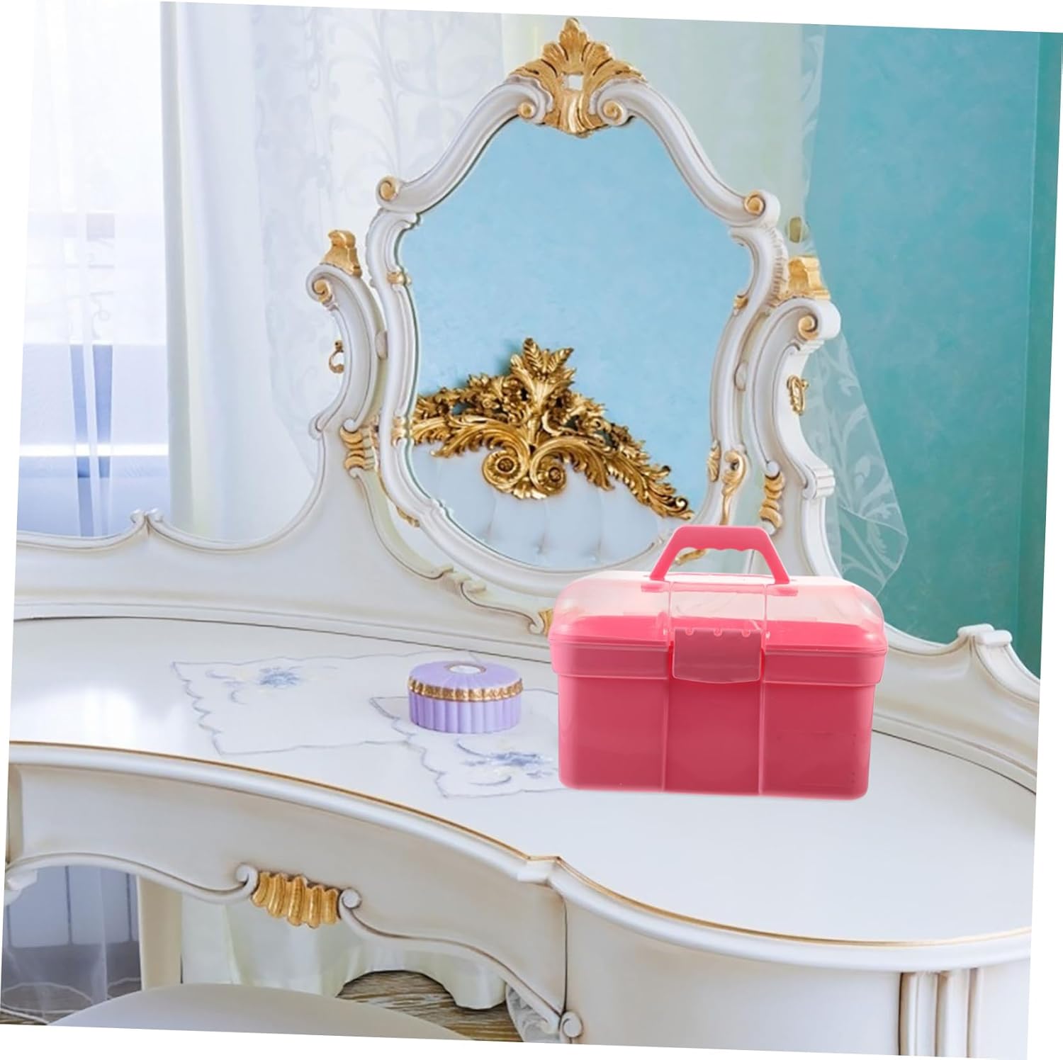 Gadpiparty Travel Makeup Kit Portable Makeup Box Storage Organizers and Storage for Women