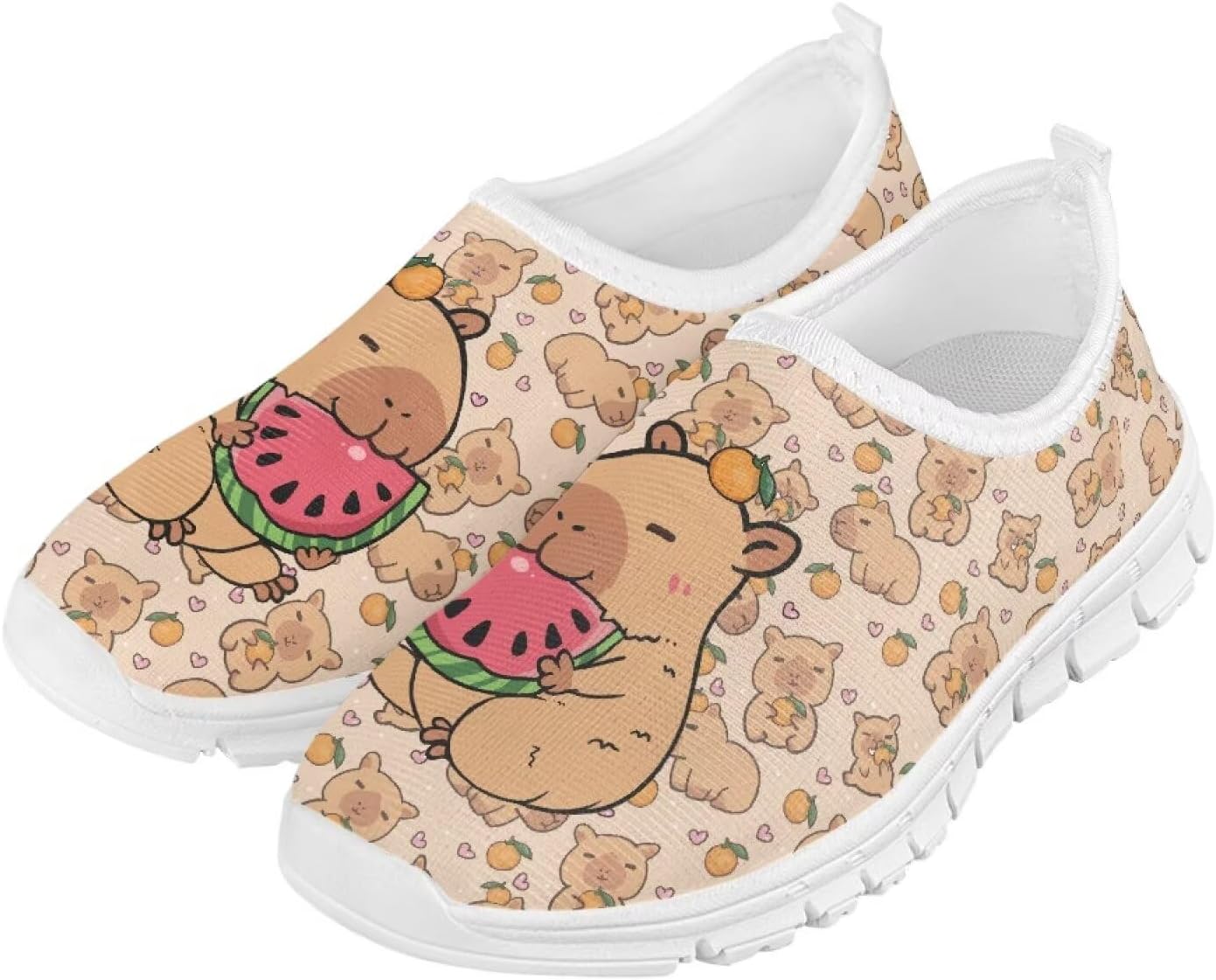 Girls Kids Slip On Sneakers Big Kids Casual Gym Tennis Shoes Soft Sole