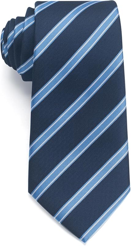 Striped Ties for Men, 3.15" Men's Ties Plaid Neckties, Formal Blue Tie for Business, Dinner, Graduation, Wedding