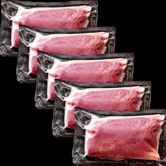 Toyoshiro Duck Sirloin 5 Pieces 10001200g Cherry Valley Breed Filet de Canard 200240g Complete Recipe Included Frozen Only Filet de Canard Duck Meat Breast Boneless Roast Duck Nanban Duck