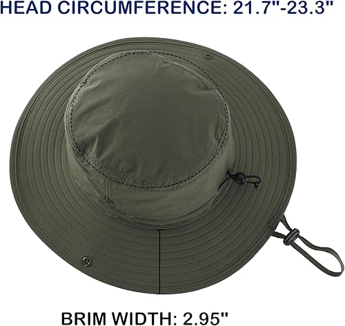 Miniatura 3 de Connectyle Sombrero de sol para hombres y mujeres al aire libre con protección UV Safari sombrero para pesca, senderismo, jardinería, sombrero de