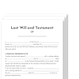 Last Will and Testament Kit 2026 – DIY Will Forms, Pre-Formatted Legal Templates with Sample & Guidance, Estate Planning Forms with Envelopes