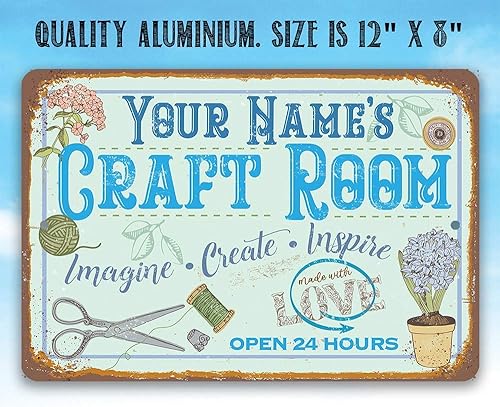 Miniatura 4 de Personalized Craft Room - Custom Sewing Room Decor, Inspiring Hobby Room Art Decorations and Gifts for Artists, Quilters, Seamstresses and Sewers,
