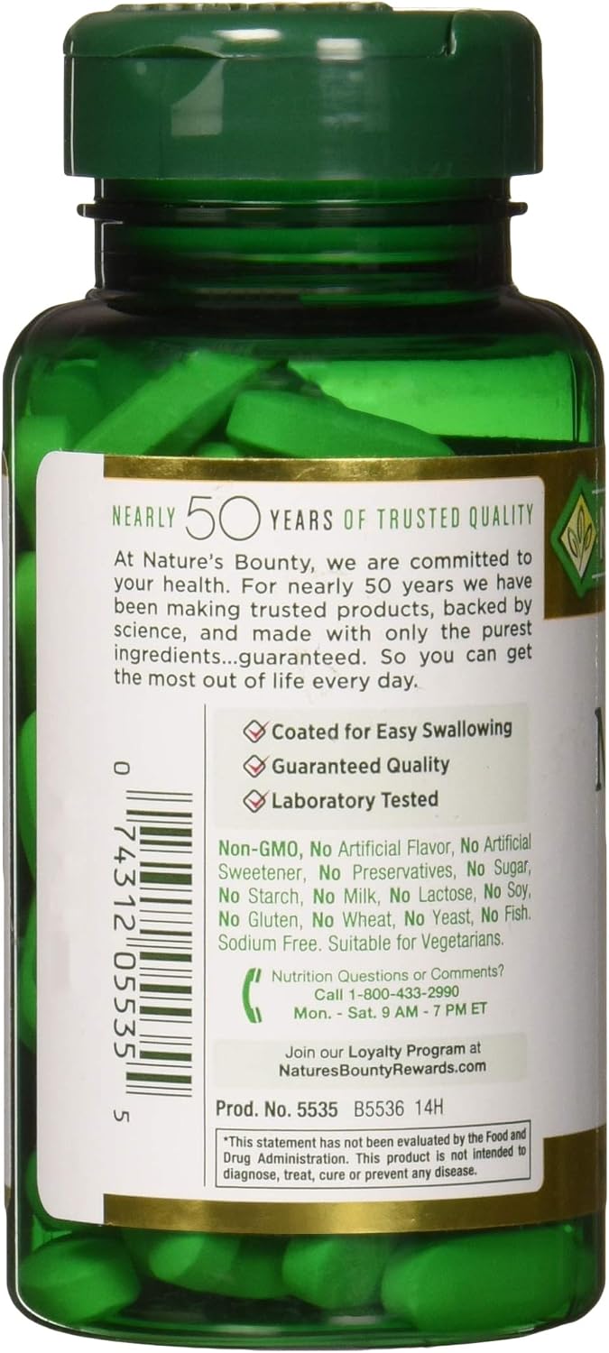 Nature's Bounty Magnesium 500 mg Tablets 100 ea