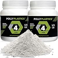 Vista 8 de Polly Plastics Rock Tumbler - Recambio de grano medio, grano de carburo de silicio 500 prepulido, etapa 3 para piedras de rodar (paquete de 2)