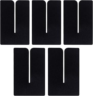 5PCS UV Light Hair Extensions Kit Black Protective Shields – UV & Heat Guard Sheets for Safe, Long-Lasting Hair Extensions – Compatible with Various Extension Tool Kits (Black 5pac)