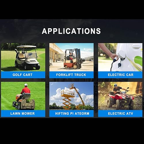 Miniatura 5 de Cargador de batería de coche Club de 15 amperios para carros de golf de 48 voltios