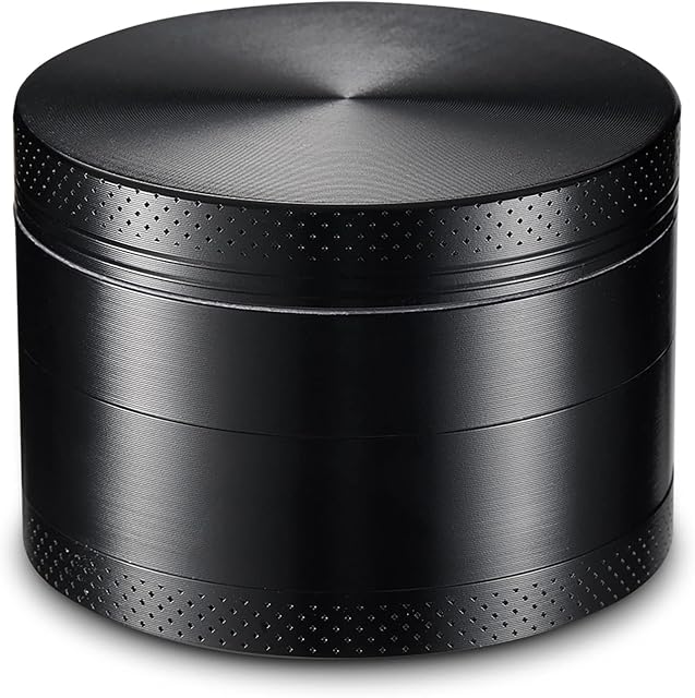 LIVBTS Grinder for Dry Herb Portable Zinc Alloy Metal Grinder,Black (40*34)
