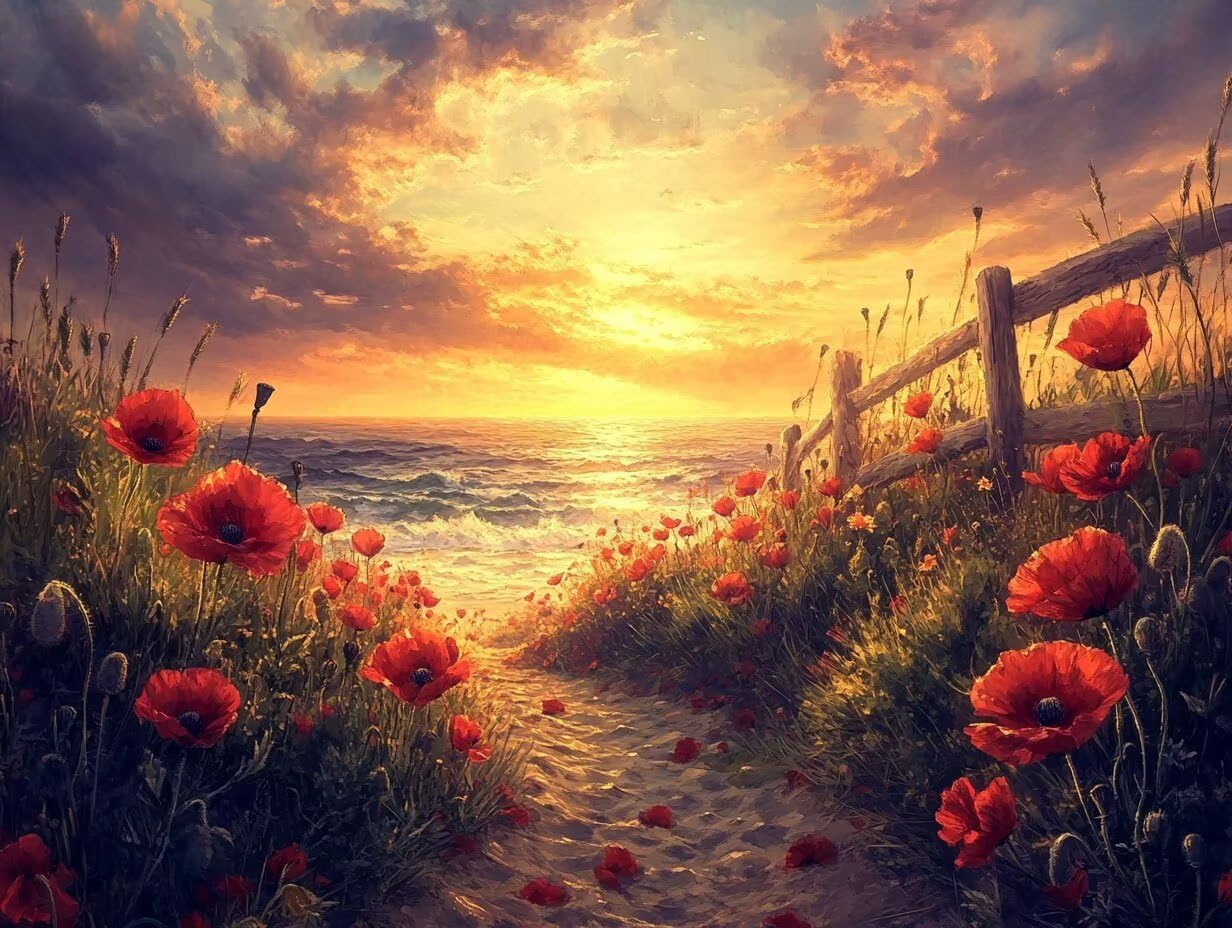 Peinture Numero Adulte Coucher de Soleil Coloriage par Numero Adulte Mer DIY Paint by Numbers, avec Pinceaux Peinture Loisir Creatif Enfant Cadeau Femme, Pour Decoration Maison Murale 60x80cm H - 943