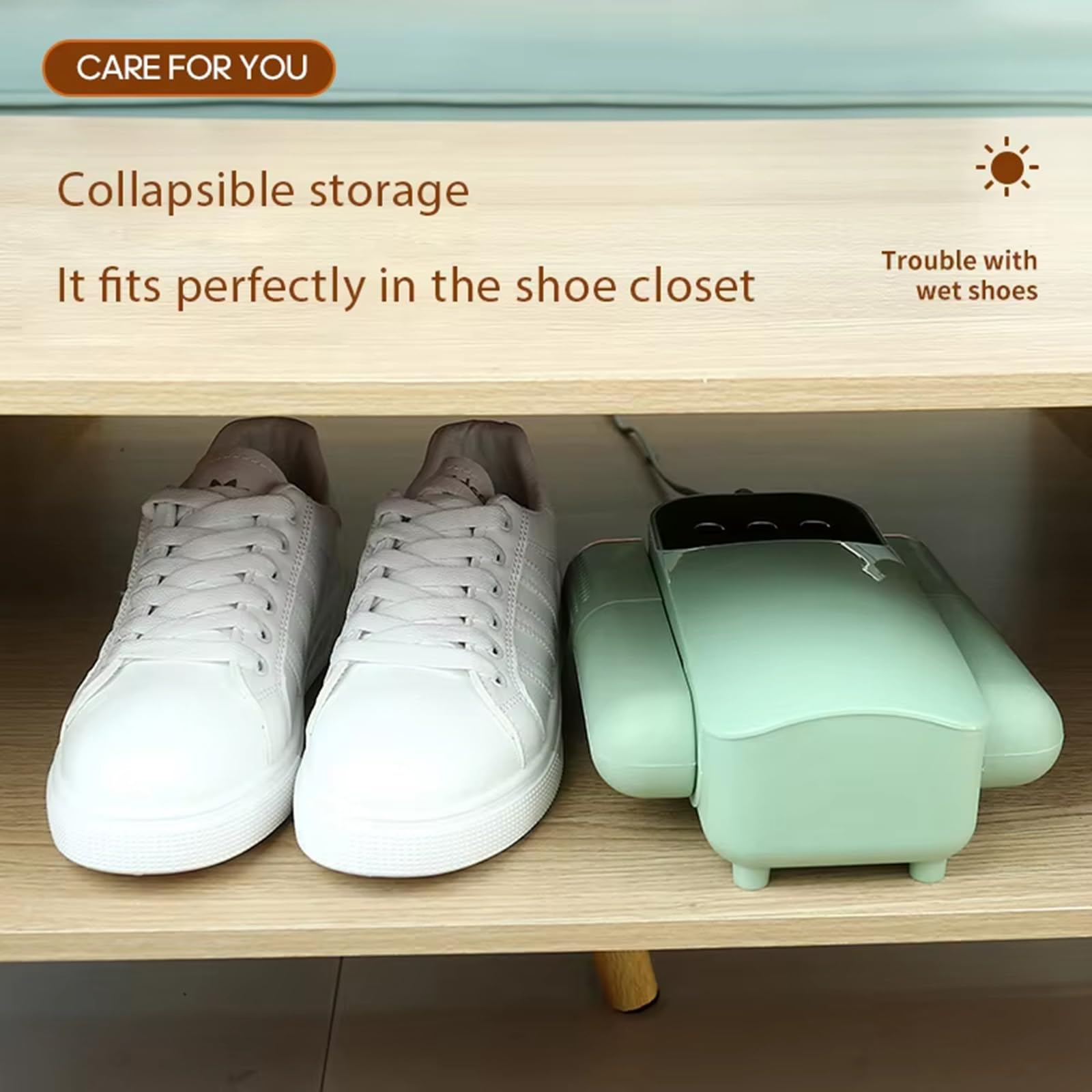 Sèche-chaussures Sèche-chaussures, Sèche-gants portable et chauffe-bottes avec souffleur de chaleur, support réglable et minuterie, conception pliante et séchage rapide pour chaussures, gants