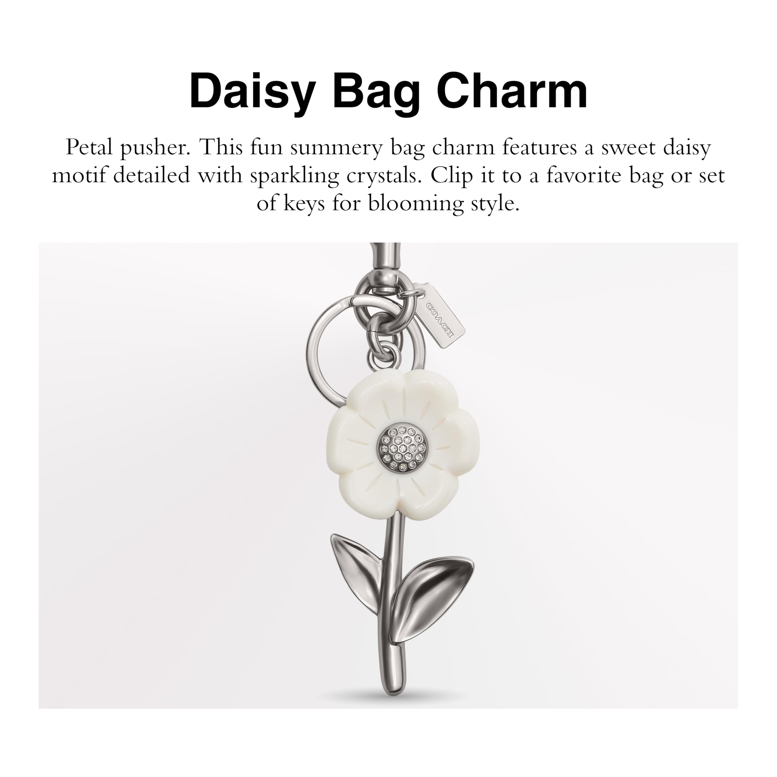 Coach womens The Summer I Turned Pretty Daisy Bag Charm, One Size