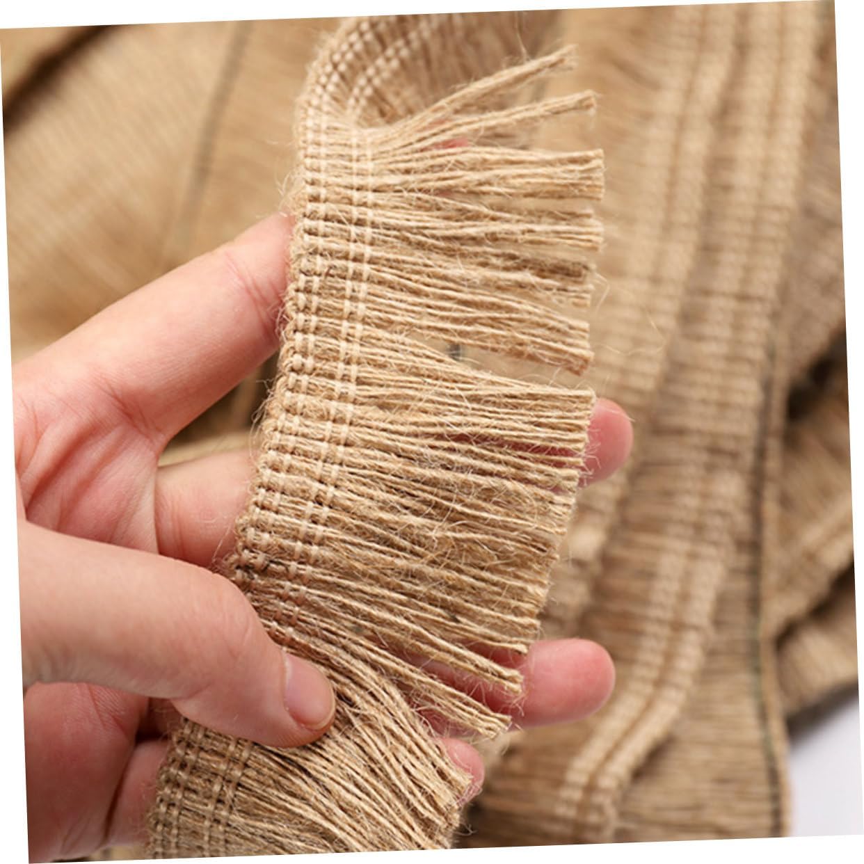 Gadpiparty 50M Hemp Rope Tassel DIY Decoration for Photo Walls Handmade Lace Ribbons for Wedding Accessories Bridal Bouquets and Crafts