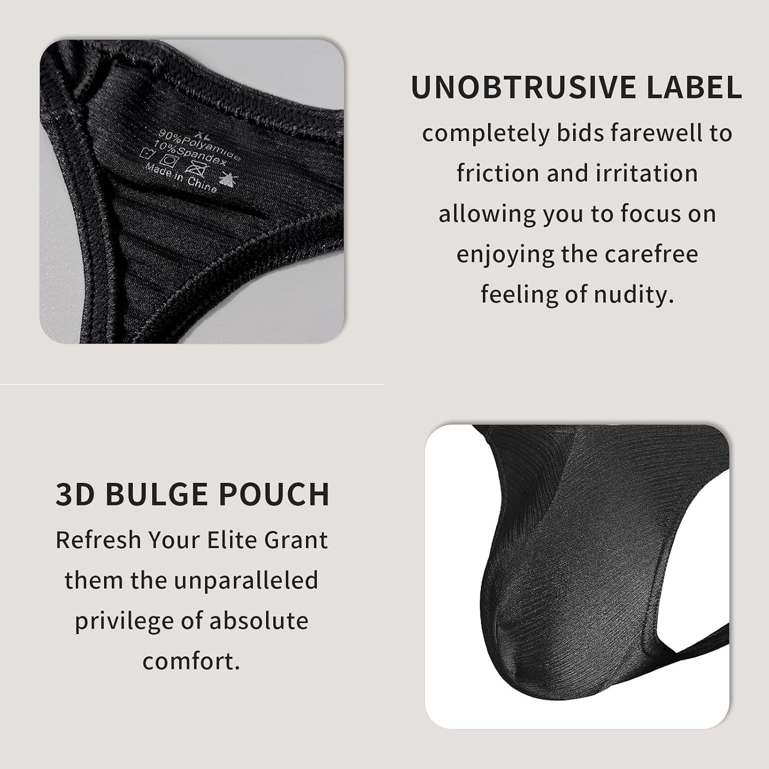 Men's Thong Bikini Underwear, Mens Sexy Underwear Low Men Thongs