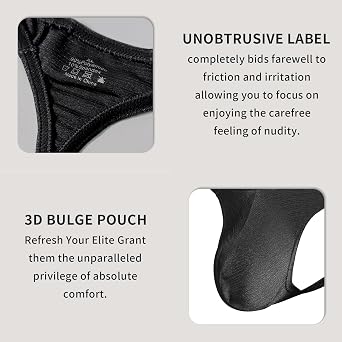 Men's Thong Bikini Underwear, Mens Sexy Underwear Low Men Thongs