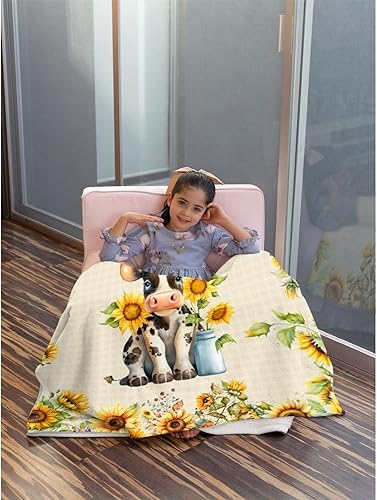 Miniatura 508 de Manta personalizada con diseño de jirafa y elefante, manta de franela suave, acogedora y ligera con nombre para sofá, cama, sofá, regalo, unisex