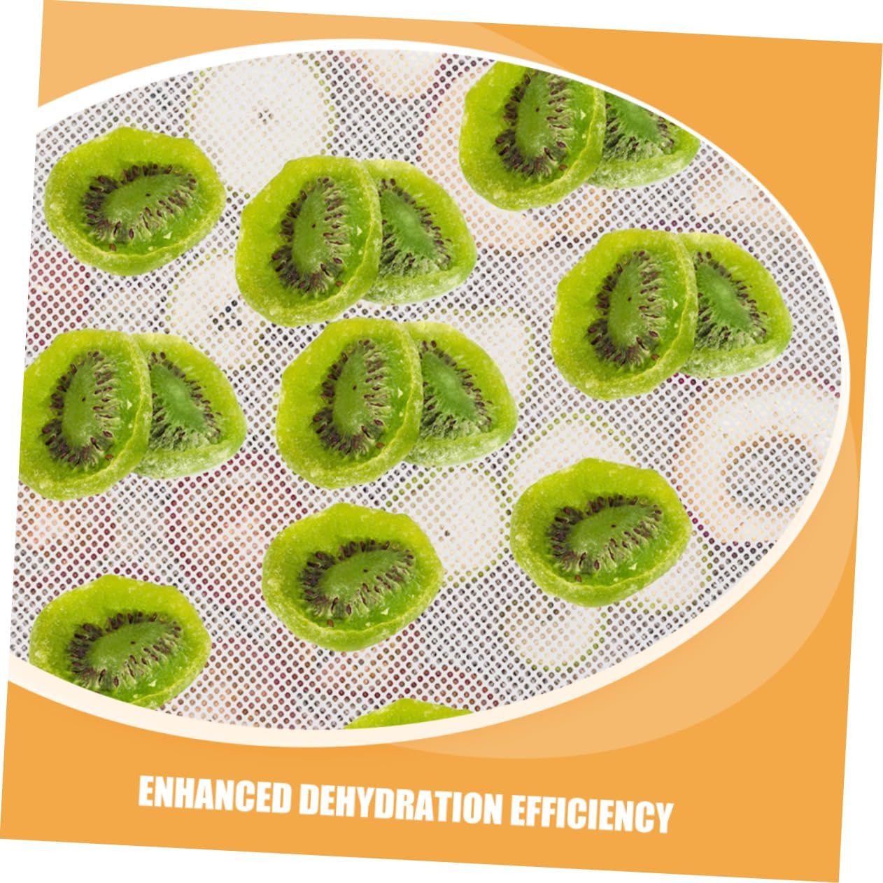 12pcs Non Stick Silicone Dehydrator Mats for Food Drying Reusable Silicone Sheets for Baking Cooking