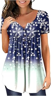 Women's Evening Tops UK Tops Pleated Tunic Button Down Casual Summer Spring T-Shirts Tops Blouses & Shirts, S-5XL
