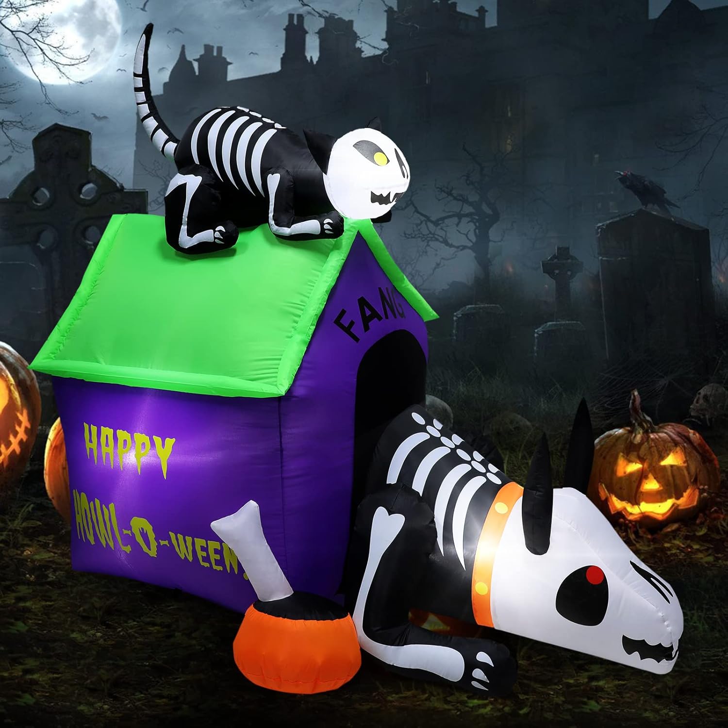 Buy Halloween Blow Up Yard Decorations BLOOMWIN 6ft Halloween