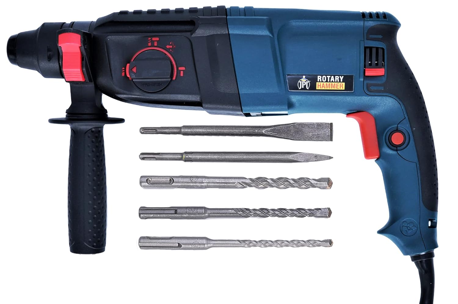 JPT 26MM 800W HEAVY DUTY CORE ROTARY HAMMER DRILL WITH CHISELING