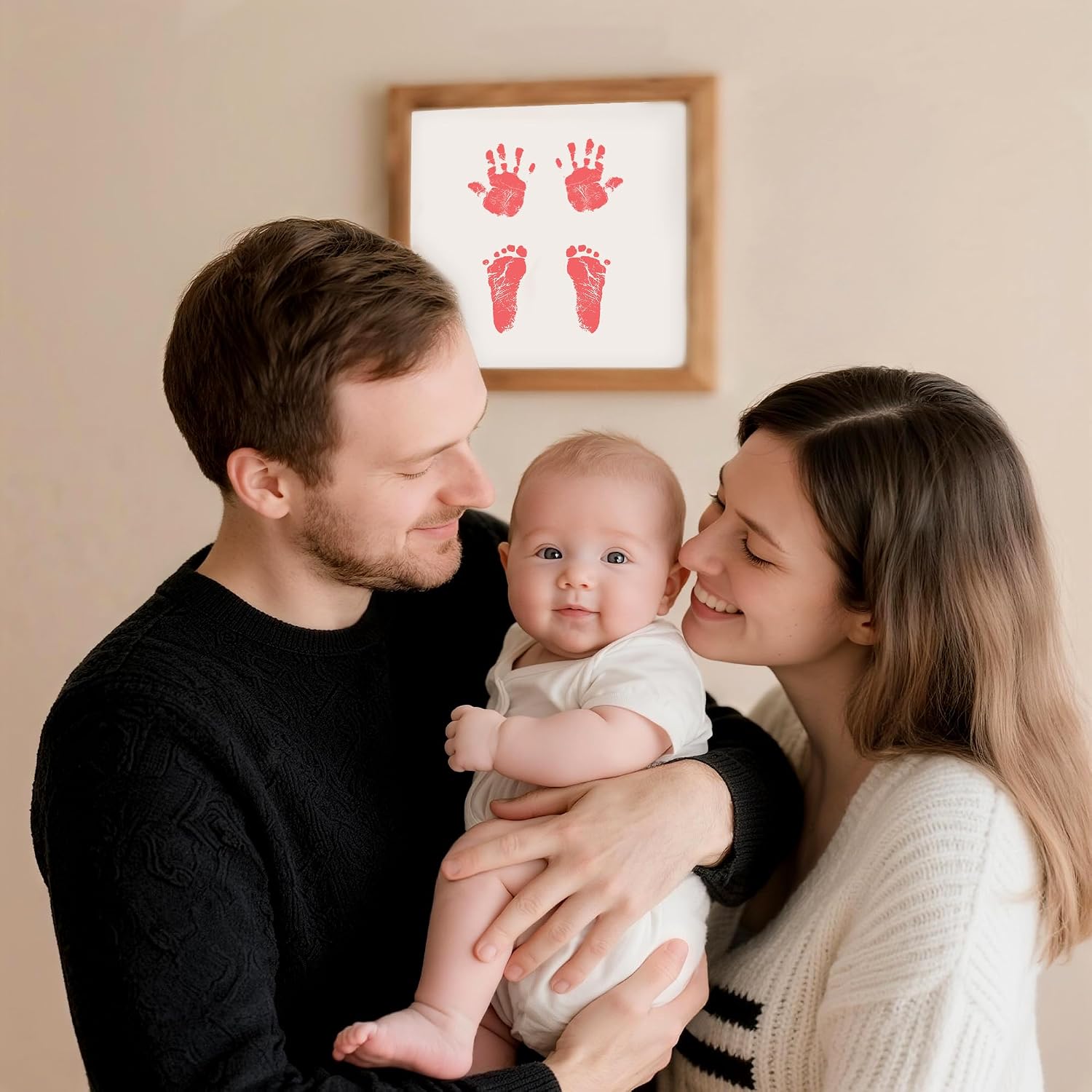 4-Pack Baby Inkless Hand and Footprint Kit, Dog Nose & Paw Print Kit image 2