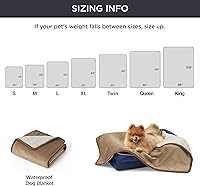 Vista 6 de Bedsure - Mantas impermeables para perros medianos, manta mediana de gato lavable para protección del sofá, manta de vellón y Sherpa para cachorros