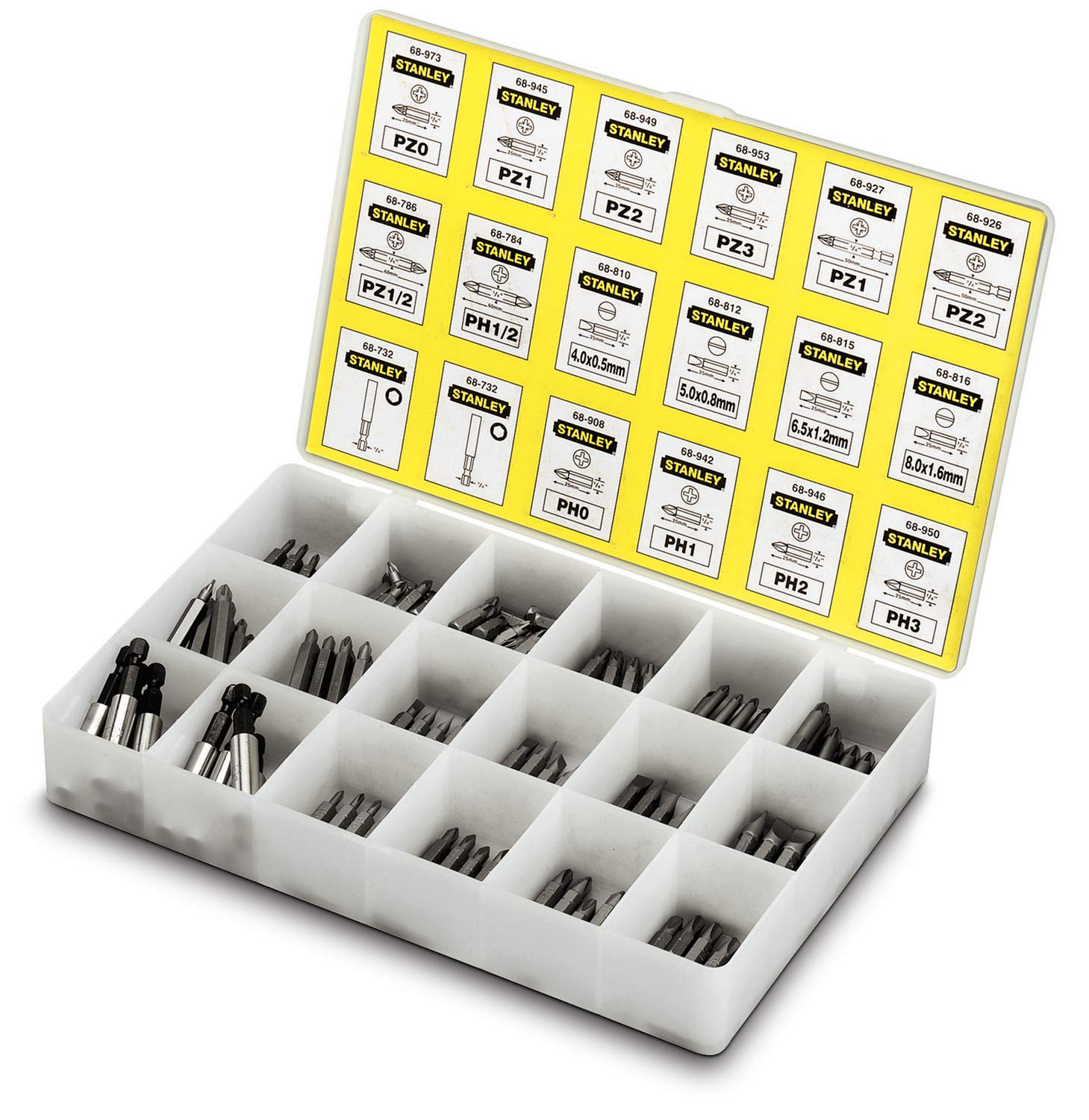 Stanley 1-68-741 - juego de 200 puntas para destornillador