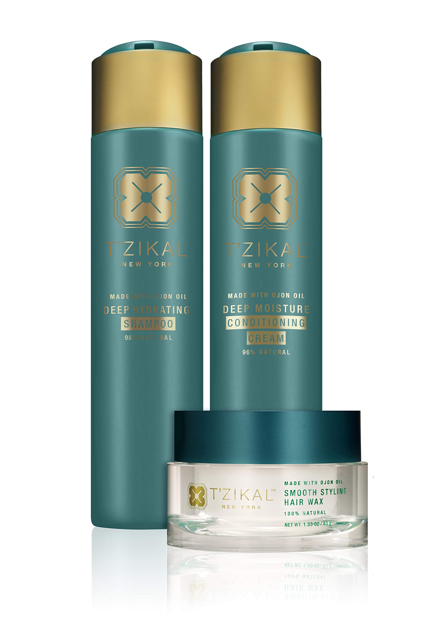 T'zikal Rejuvenation Project with Ojon Oil: Natural, Sulfate Free Salon Shampoo and Deep Conditioner