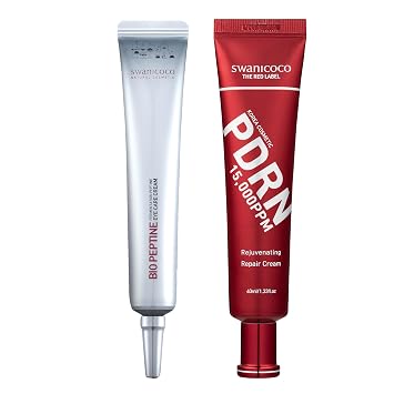 SWANICOCO Fermentation Eye Care Cream + PDRN Rejuvenating Repair Cream Set for Intensive Aging Care, Wrinkle Care, Skin Glow, Stocking Stuffer, Christmas Gift for Women