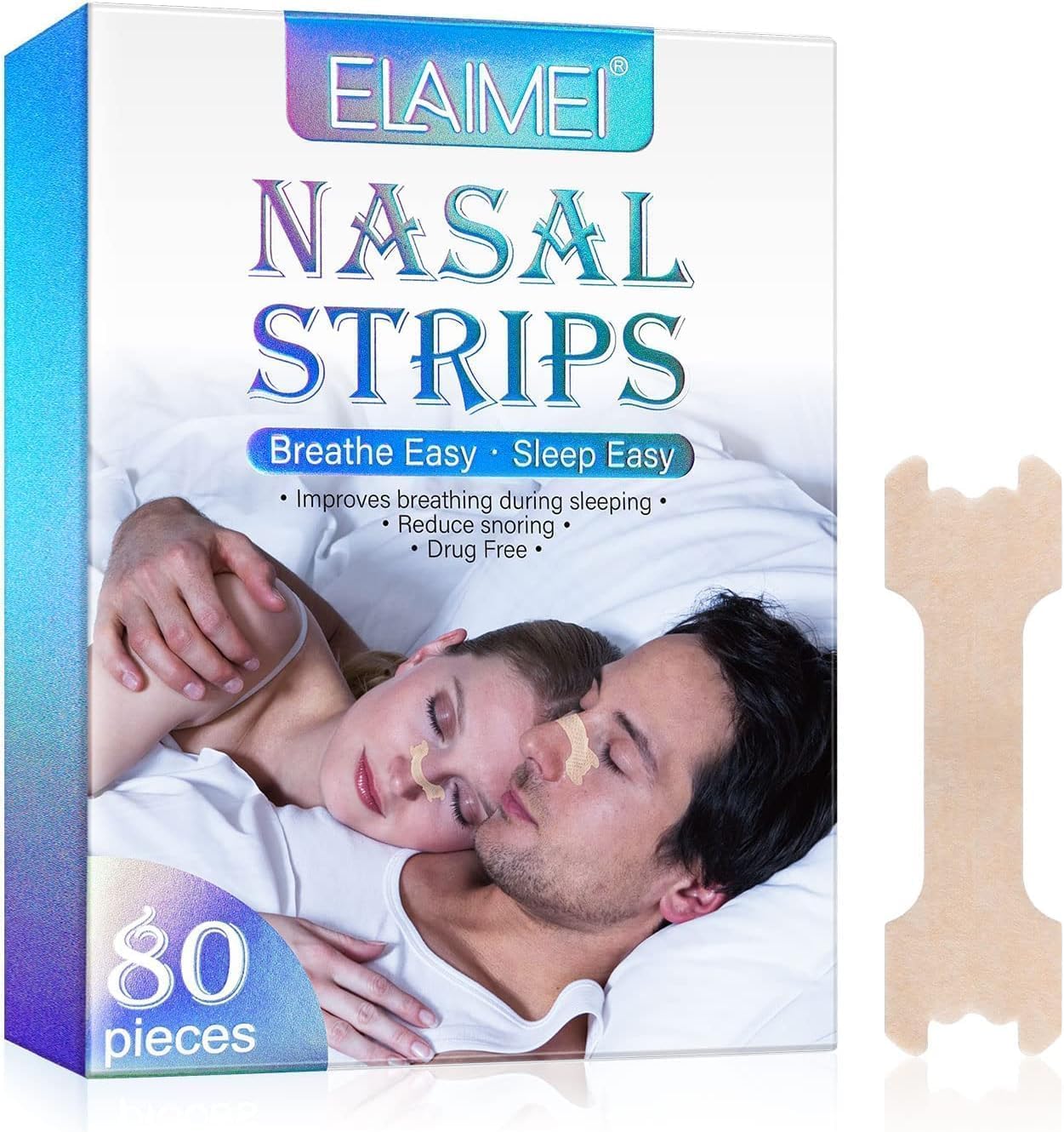 Nasal Strips for Snoring, 80 Pieces,Nose Strips for
