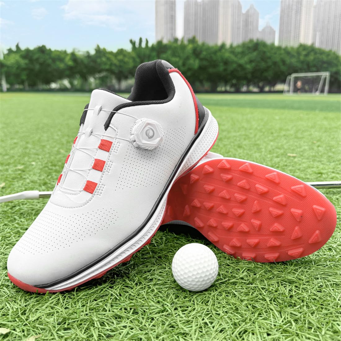 Zapatos De Golf para Hombres para Caminar Y Entrenamiento Al Aire Libre Zapatillas De Golf Profesionales Antideslizantes Sin Clavos