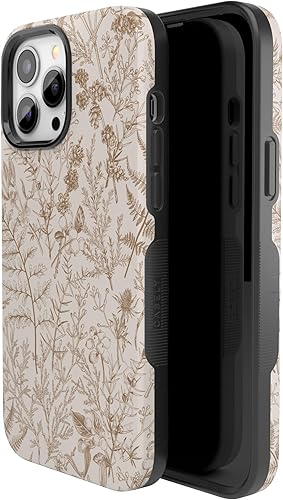 Miniatura 645 de Casely Funda para iPhone 13 Pro Max Jardín dorado Floral de girasol amarillo Compatible con MagSafe Diseño protector audaz Jardín Dorado