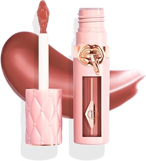 Charlotte Tilbury Big Lip Plumpgasm Lip Gloss - Gift Set Essential - Hydrating Plumper with Hyaluronic Acid & Heat + Ice Technology - Perfect for Pairing with Makeup Favorites