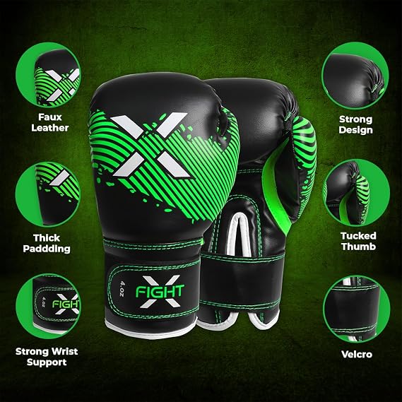 Kids Boxing Gloves for 3-8 Years 4 6 Oz Training MMA Boys Girls Kickboxing Punching Gloves for Training, Punching Bag, Muay Thai, MMA