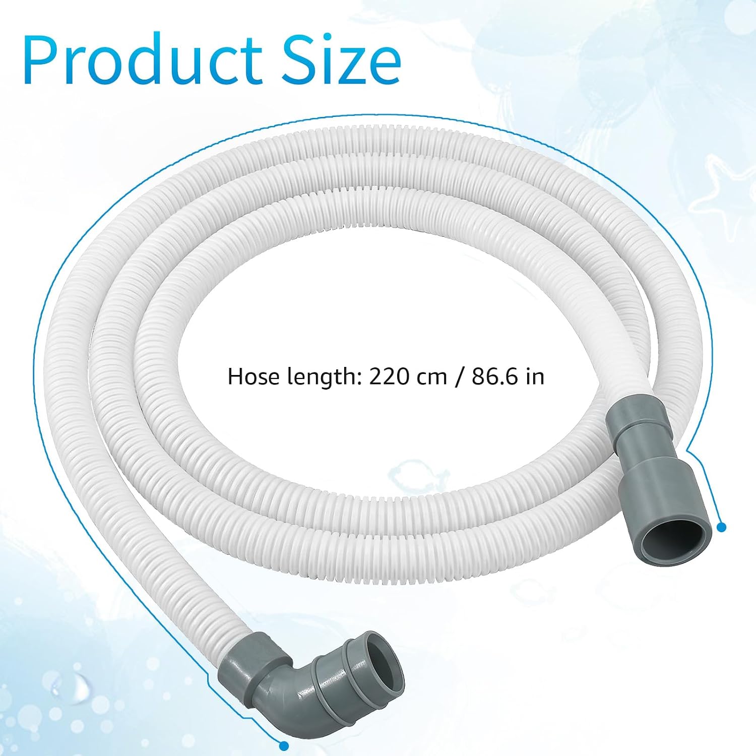 W11414944 90‑Degree Elbow Dishwasher Drain Hose for Whirlpool Dishwashers