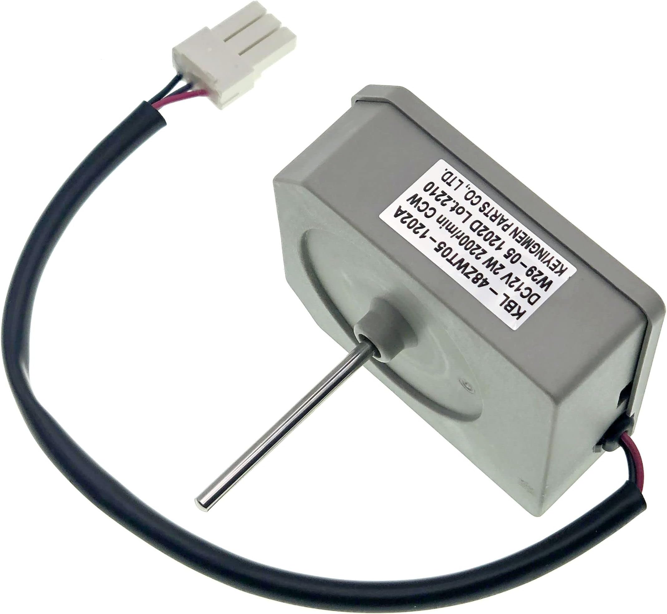 KBL-48ZWT05-1202A Refrigerator Fan Motor Reverse Rotary Motor for Omar Refrigerator 5304518492 & Magic Chef 3059900004 DC 12V 2W 2200r/min